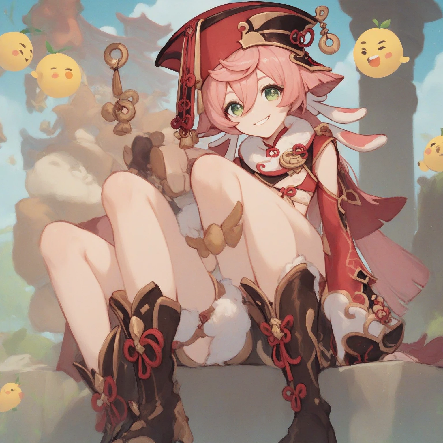 futanari, big clitoris, abnormal clit, penis-like clitoris, clitoromegalia, lolis, , nude, dick, shemale, cum, pink hair, hermaphrodite,