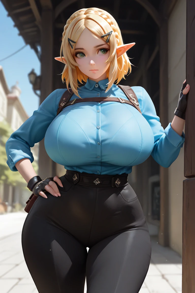 A mini  elf maid is tidying up a bookshelf, Milf mini miuda, [ Blonde hair (luz dourada) (sedoso) (brilhoso) (rabo de cavalo) ]!, [ parte superior do corpo (pequena:1.5) (magrelo:1.5) ], pestle waist, curvilinear, FINO E GROSSO, [ parte inferior do corpo (maior:1.5) (coxas grossas:1.5) (bunda enorme) ], ( vestindo roupas de empregada ( maid ) (micro saia justa) ( babados) (1 loop) (faixa no cabelo) )wearing prescription glasses!, Olhos expressivos cintilantes, Milf elf mini babe, elf like mini babe milf, Em uma casa elegante e sofisticada com lareira e detalhes medievais, Unreal engine, Sharp focus, cinematographic, Melhor qualidade, High definition, ultradetalhado luz e sombra, ambient lighting, luz natural, detalhes intrincados, post production, post editing, obra prima, Estilo de desenho animado, Dynamic Pose, corpo expressivo, contraste, Yabby v2, 3DMM, sagging breasts, (  cartoon style, sharp corners, sharp body angles, round eyes, big head, bright colors, outline )
