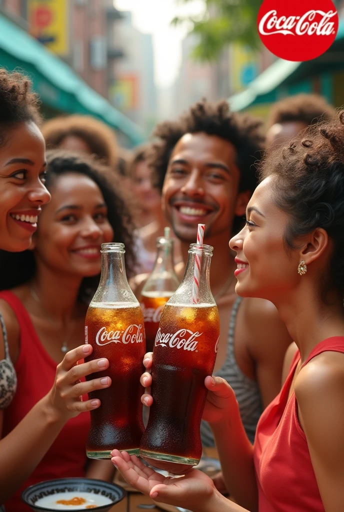 everything goes well with coca cola
