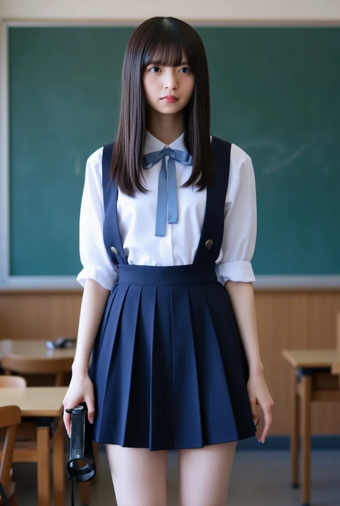 (8k, RAW Photos, Realistic: 1.25), masterpiece, highest quality, Ultra HD, Very beautiful and elegant Japanese woman, , i always wear glasses, Beautiful black hair, Beautiful Skin, Beautiful Eyes, Not slim body, Realisticで詳細な日本の高校の, Sailor suit, Navy Pleated Skirt,Realistic and detailed school library, Reading a book in the library, Random Pause