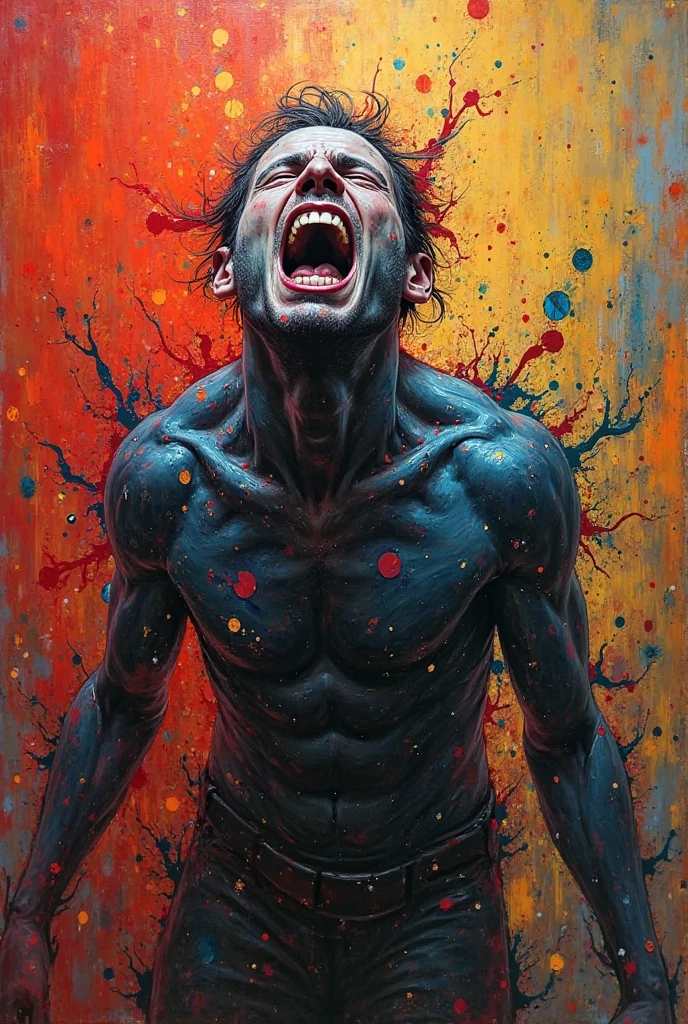 Man with schizophrenia