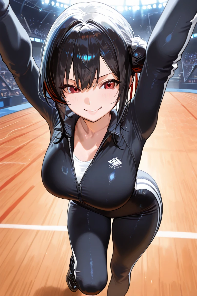 highest quality、High resolution、Detailed Background、(Beautiful face in every detail:1.4)、Anatomically correct、(Detailed facial expressions)、(Detailed eyes:1.2)、Teenage beauty、(Highly detailed face:1.4)、Black Hair、Brown Hair、Bobcut、Braided Ponytail、well-groomed eyebrows、Athletics Stadium、Perfect body line、Thick thighs、Accentuate your butt、Healthy Beauty、Fit on one screen、
Stretching with a friend、High-five your teammates and share the joy、Sitting with friends during break、Staying hydrated、A concentrated expression of someone practicing、Smiling while talking with friends、Fun atmosphere、
Fitted crop tops and bodysuits、Mesh design on the back and sides、High-waisted fitted running shorts or leggings、Cutting that accentuates the body line、Comfortable fitting running shoes、A simple sports watch and a thin hair band、A fitted sports bra or a tank top that exposes a moderate amount of skin、cute