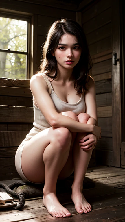 Sitting, Photographie fine, busty Claire Danes, ((resembles Claire Danes)), ((cute excited face)), ((Hyper detailed perfect eyes,)), ((pose mignonne)), (( gros sein )), , sexy, (( loose white tanktop,black skirt sexy)), ((straight dark red hair)), ((long red socks)), CGI ciblé, Fotorrealista, High detail, Realstic, Master part, Best quality, Hdr, highly quality, high-definition, extremly detailed, 8k wallpaper, intricate high detail, 8K UHD, Full-HD, (photo realist:1.2), cinematic, natural lighting