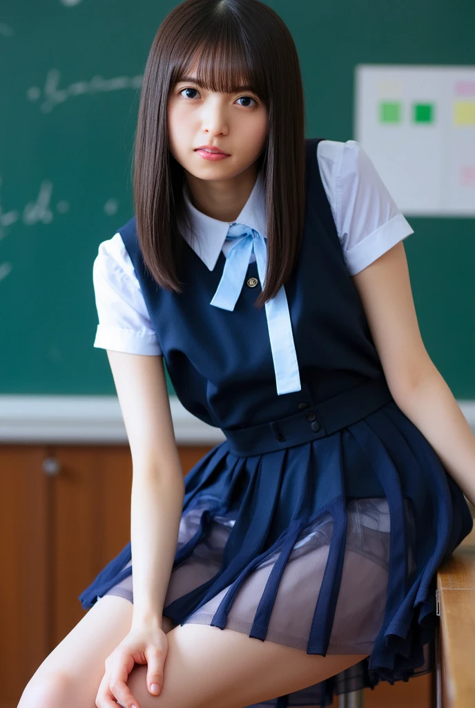 Young Japanese woman staring intently at viewers, masterpiece - SeaArt AI