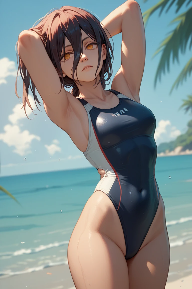 (best quality, On the table),Ultra-fine photography,1 Girl, Female beach volleyball player, Cool,Dynamic Angle,
