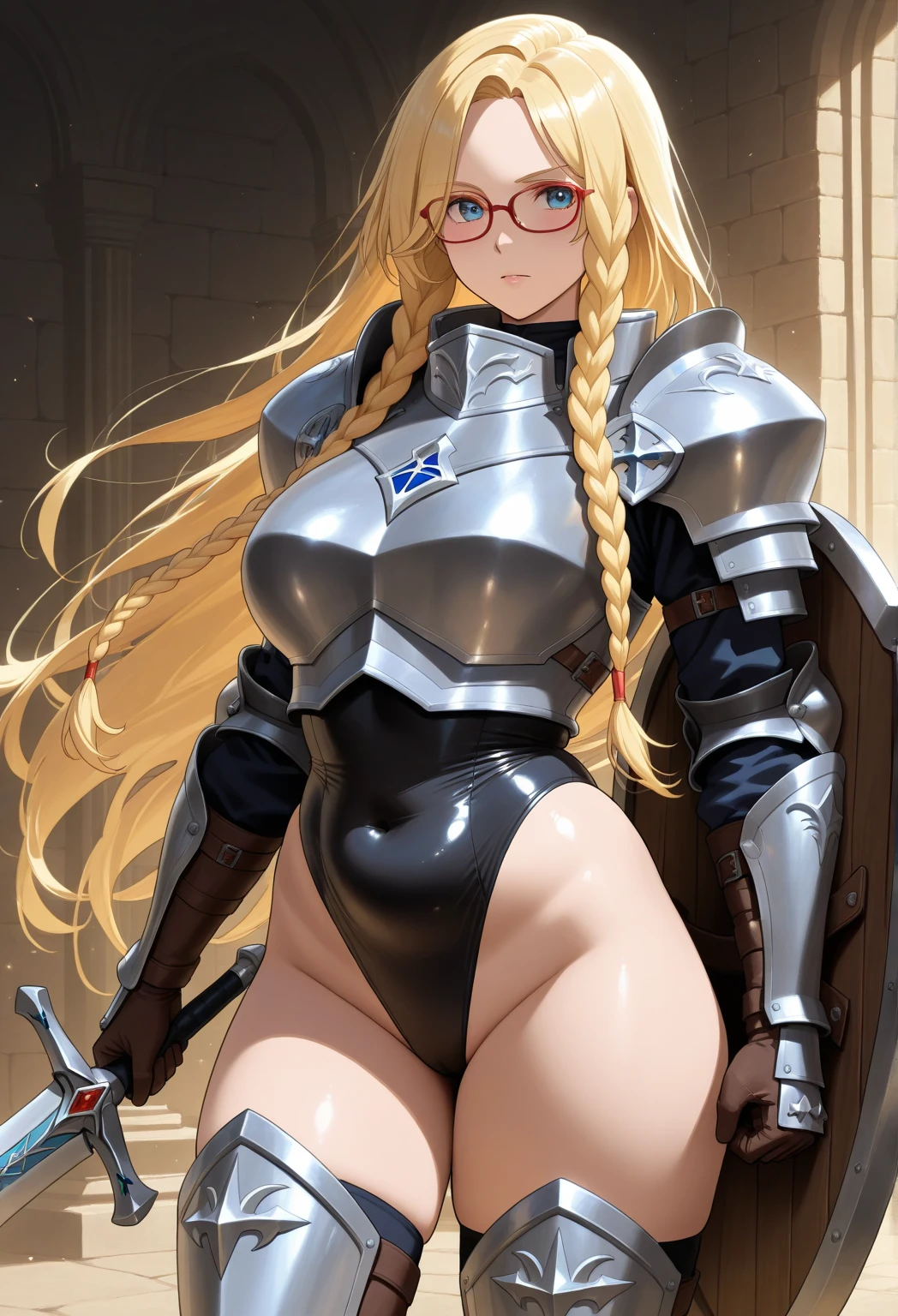 Perfect face with glasses