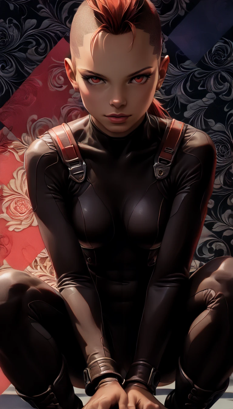 ((2 females)), dominating, bound, bondage, bound together, low lighting, bondage, females, slaves, frightened, basement, cold light, dynamic shot, intimate, best quality