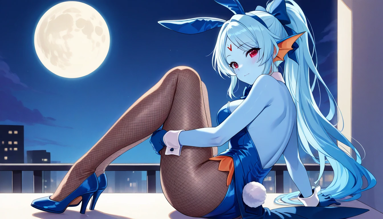 {{{{{{{{{{{{{{{{{{Motto! Haramase!}}}}}}}}}}}}}}}}}}, 1girl, bunny girl, brown stockings, full body, foot job,