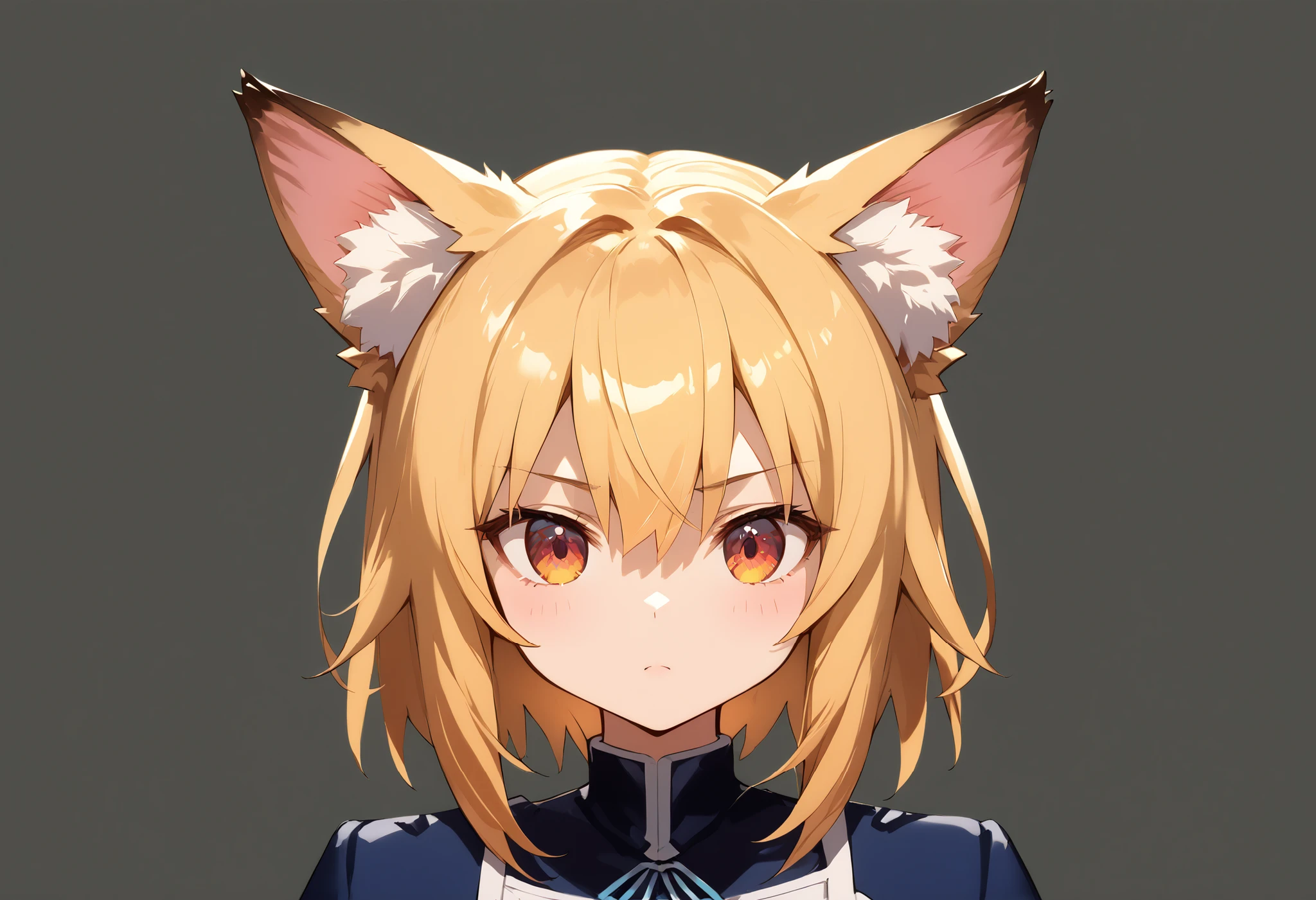 score_9, score_8_up, score_7_up,
source_anime, rating_safe, break,
strgrm, 1 girl, (upper body:0.0), (Cowboy Shots,:1.0), (Bust Portrait:0.0), simple background,
animal ears