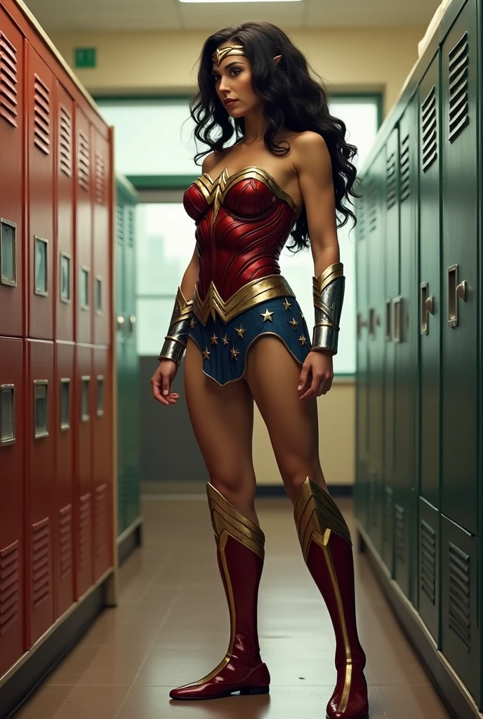 Gal Gadot, a lecturer. Teaching about sex-education in a class