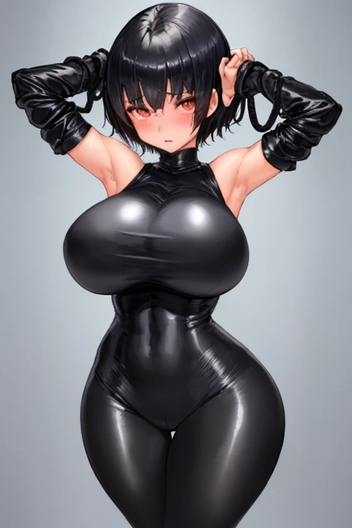 (fiche de conception de personnage, same character, Devant, side, de la), ((Extremely detailed illustration)), high resolution, des mains parfaites à cinq doigts, visage parfait . Deux filles de 25 ans,Soeurs jumelles, avec de gros seins et des mamelons qui pointent, vêtu d'une combinaison rose en latex (spandex) style hentaï ouverte aux parties intime, the scene shows her caressing her breasts, back bent facing the audience, angle de vue multiples, seductive and explicit, corps voluptueux et musclé, legs spread, plaisir intense écrit sur son visage, eyes rolled upwards. NSFW❤️💕💖💋