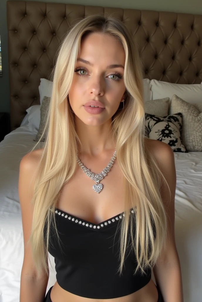 blond woman in fishnet top sitting at table with flowers, olga buzova, dasha taran, anastasia ovchinnikova, angelina stroganova, style of julia razumova, julia gorokhova, viktoria gavrilenko, yelena belova, with long blond hair, blonde, aleksandra waliszewska