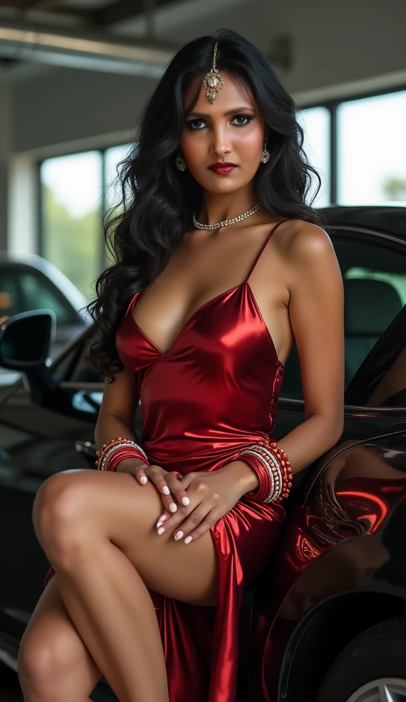 Young Thai woman, Fit physique, fitness physique, wearing sexy black lingerie sitting on the couch with legs open, corps sexy, (8k), (Best quality), (Masterpiece:1.3), (Realstic), (photoreallistic:1.34), Ultra-detailed, [beautiful detailed  eyes], (sourire), (sourire), (beautiful nose detailed), [very long blonde hair], (haut court), lingerie noire, (superbes seins taille normale), (gros plan), profondeur de champ, full body view, sitting on sofa, legs spread, showing crotch, pieds en l'air