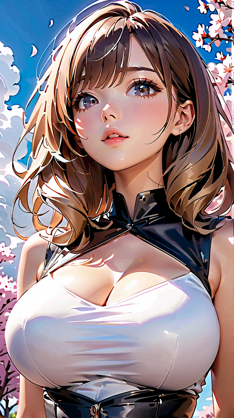 (high quality, 8K, 4K, High Contrast, masterpiece:1.2, 最high quality, Best aesthetics), ((1 female)), Chinese traditional clothing, Beautiful and detailed eyes and face, Elaborately crafted hair ornaments, Real Skin Glow, Beauty, shy, close, Upper Body, Clean background, Great work, A fantastical landscape set in China.Backlight,Stylish hairstyle,Glamorous Body,Nipple erection,Large areola,