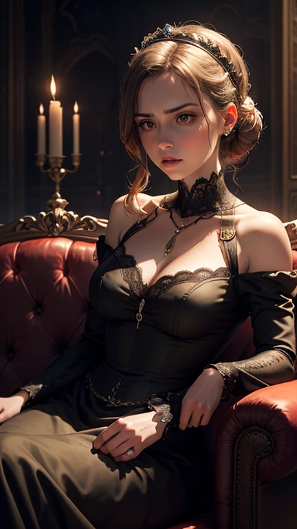 ((best quality)), ((masterpiece)), (detailed), perfect face ,blond woman with long hair sitting on a thrown with a full moon in the background, digital art by Eddie Mendoza, trending on cg society, fantasy art, fantasy dark art, gothic fantasy art, beautiful elegant demon queen with black dress , demonic creature on the background ,beautiful fantasy art, amazing fantasy art, fantasy woman, dark fantasy style art, in style of dark fantasy art , hyper realism , 24K