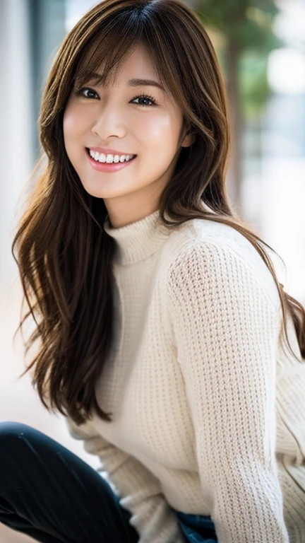 High resolution、High level image quality、In 8K、real live action、RAWphotographgraphy、highest quality、masterpiece、table top、beautiful japanese girl、japanese woman、cute little face、((shining face))、((((My cheeks turned red))))、(((((laugh shyly)))))、white skin、((Obscene content))、For adults、porn、the charm of sex、absurd、small breasts、超A high resolution、RAWphotograph、only、beautiful feces、alone、whole body、twin tail hair、very nice、knit sweater、 mini skirt、japanese woman、Are standing、(Photoreal:1.37)、photon mapping、realistic、radio city、Physics-based only dulling、written boundary depth、blurred background、photograph、hair、thighs thighs、Japanese ID、sparkling eyes、glossy lips、too bright natural light、bright sun、too bright sunlight、looking at camera、full nude