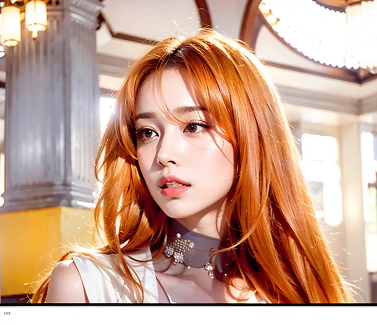 (photoRealstic:1.4),(hyper realisitic:1.4),(realisitic:1.3),(Smooth lighting:1.05),(Improved cinematic lighting:0.9),32k,1 girl,Realistic lighting,raytrace,（japanes:1.2),Detailed eyes, Double eyelid,16 years old,(Surprised:1.5),Redhead,Red Chinese Clothes,(Golden Kettle:1.4)