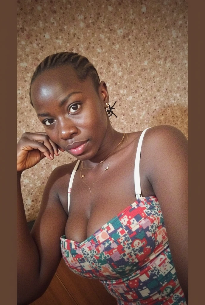 Tengeneza mtoto mweusi wa kiafrika wa mwaka mmoja, ameshikilia mkononi chupa ya bia na bilauri iliyojaa bia ndani yake, anakimbia nayo, kwa nyuma yake anamkimbiza, pembeni watu wanawashangaa, wawe na uhalisia na ngozi nyororo na halisi