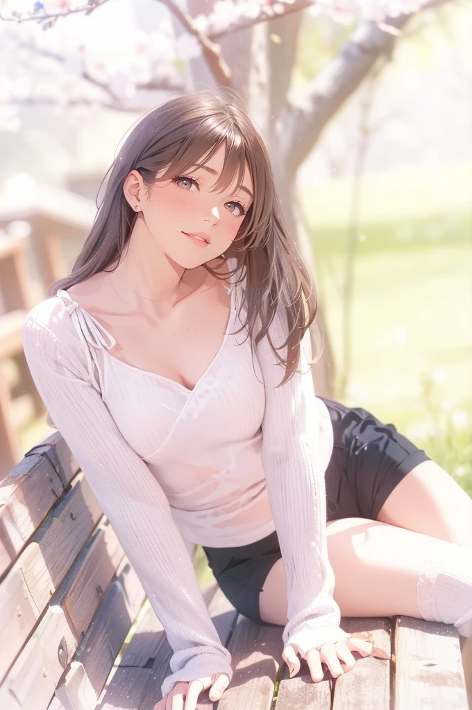 ((Fat Korean student)), ((sitting alone in a park, at sunset)). ((Full and welcoming body: 1.6)), ((Full and welcoming breasts: 1.7)), ((Sturdy and comfortable legs: 1.6)), ((Wide and cozy waist: 1.7)), ((Generous and cozy hip: 1.8)), ((Quiet and contemplative expression: 1.5)), ((Relaxed and calm posture: 1.4)), ((Serene and golden sunset scenery in the park: 1.7)), ((Wearing comfortable, colorful clothes: 1.5)), ((Dark, shiny hair: 1.4)), ((Soft breeze rustling the leaves of the trees: 1.6)), ((Smell of flowers in the air: 1.5)), ((Distant sound of birds chirping: 1.4)), ((Comforting warmth of the last rays of sunlight: 1.6)) Imagining the fat Korean student, sitting alone in a park, enjoying the sunset. Her body is full and welcoming, with full and welcoming breasts, robust and comfortable legs, a wide and cozy waist, and generous and welcoming hips. His expression is calm and contemplative, in a relaxed and calm posture. The surrounding scenery is serene and golden, with soft evening light bathing the park. She wears comfortable, colorful clothes, with dark, shiny hair. A gentle breeze ruffles the leaves of the trees, the smell of flowers hangs in the air, birds sing in the distance, and the comforting warmth of the last rays of sunlight warms the environment, creating an atmosphere of peace and tranquility.