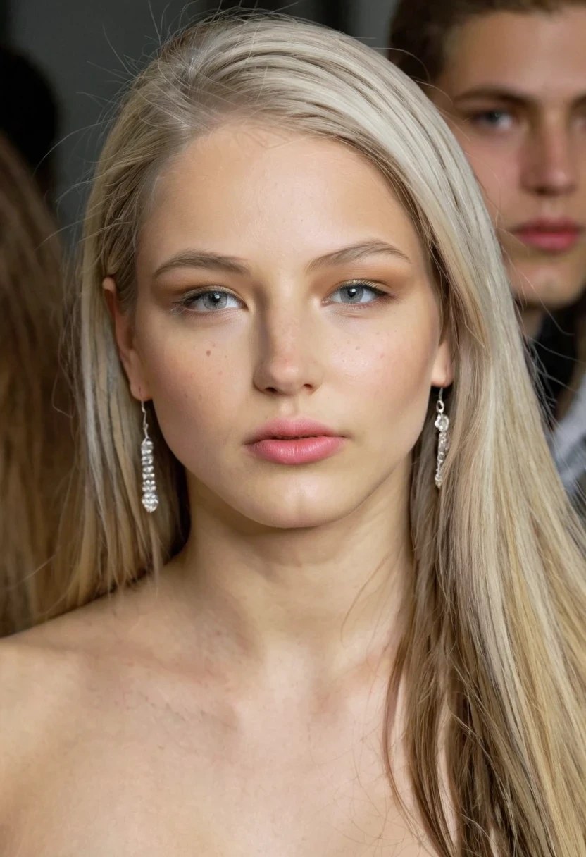 score_9,score_8_up,score_7_up, the extreme beautiful o top model ruslana korshunova, white hair, looking sideway, enhanced femininity, dark theme, ((emaciated body)), ((skinny body)), soothing tones, muted colors, (excessively defined variated skin texture, hyperrealistic, diffused light), clustered, authentic eye iris, (normal exposure:1.4) solo, 1girl, brown_hair, looking_at_viewer, simple_background, grey_background, realistic, lips, tattoo, portrait, freckles, big tattoo all over enter face, long_hair, closed_mouth, mole, grey_eyes, hoop_earrings, photorealistic, photo, masterpiece, ((upper body)), detailed background, busy nightclub alley, crowd of male around the woman, crowd of male suround the woman, ((neon graffiti sex alley)), photorealistic, photo, masterpiece, realistic, realism, photorealism, high contrast, photorealistic, 8k HD high definition detailed realistic, detailed, skin texture, hyper detailed, realistic skin texture, armature, best quality, ultra high res, (photorealistic:1.4),, high resolution, detailed, raw photo, sharp re, by lee jeffries nikon d850 film stock photograph 4 kodak portra 400 camera f1.6 lens rich colors hyper realistic lifelike texture dramatic lighting unrealengine trending on artstation cinestill 800