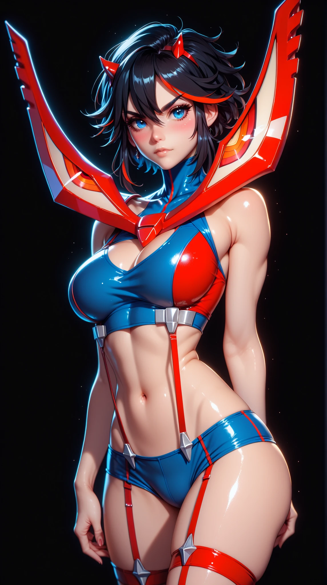 (nsfw:1.1),Ultraman,The Ultraman,masterpiece, best quality, high quality, High definition, High quality texture, High quality shadow, high detail, beautiful detailed, finely detailed, extremely detailed cg, detailed texture, a realistic representation of the face, realistic, colorful, delicate, Cinematic Light, sidelighting, Lens Flare, Ray tracing, sharp focus, (1girl, __focus__:1.3), (intricate details, makeup, PureErosFace_V1:0.5), (detailed beautiful delicate face, detailed beautiful delicate eyes, a face of perfect proportion, high detailed skin, detailed skin, best ratio four finger and one thumb, arms under breast, medium large breasts, wide hips, smooth midriff, skiny and thin, __fashion__, __hair__:1.25), __location__,no hands,no more hands,no missing fingers,