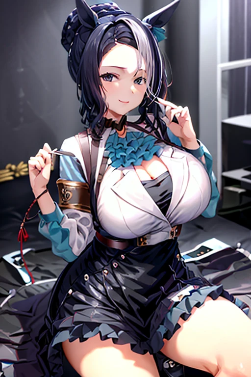 masterpiece, best quality, very aesthetic, absurdres, 1girl, mature_lady,Mummy_clothes, bandage_clothes, bandaged_chest, bandaged_fingers, bandaged_hand, bandaged_head, bandaged_neck, bandaged_thighs, bandaged_pants, bandages cover body,(cum_on_body:1.2),,Kamisato Ayaka,Kamisato Ayaka(genshin impact), light blue hair, blunt bangs, a small gold ornament, grey eyes, ponytail ,,in office,,surrounding by flowers,falling_petals, petals,,covered_nipples