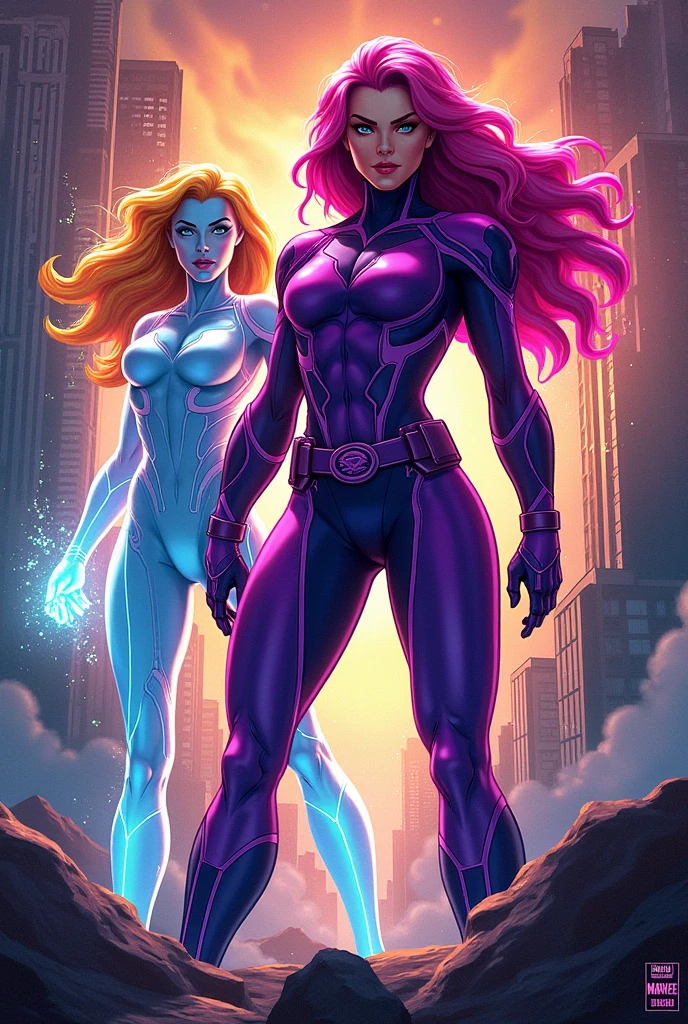 marvel comic panel style, starfire dressed as cat on Halloween in pink bedroom