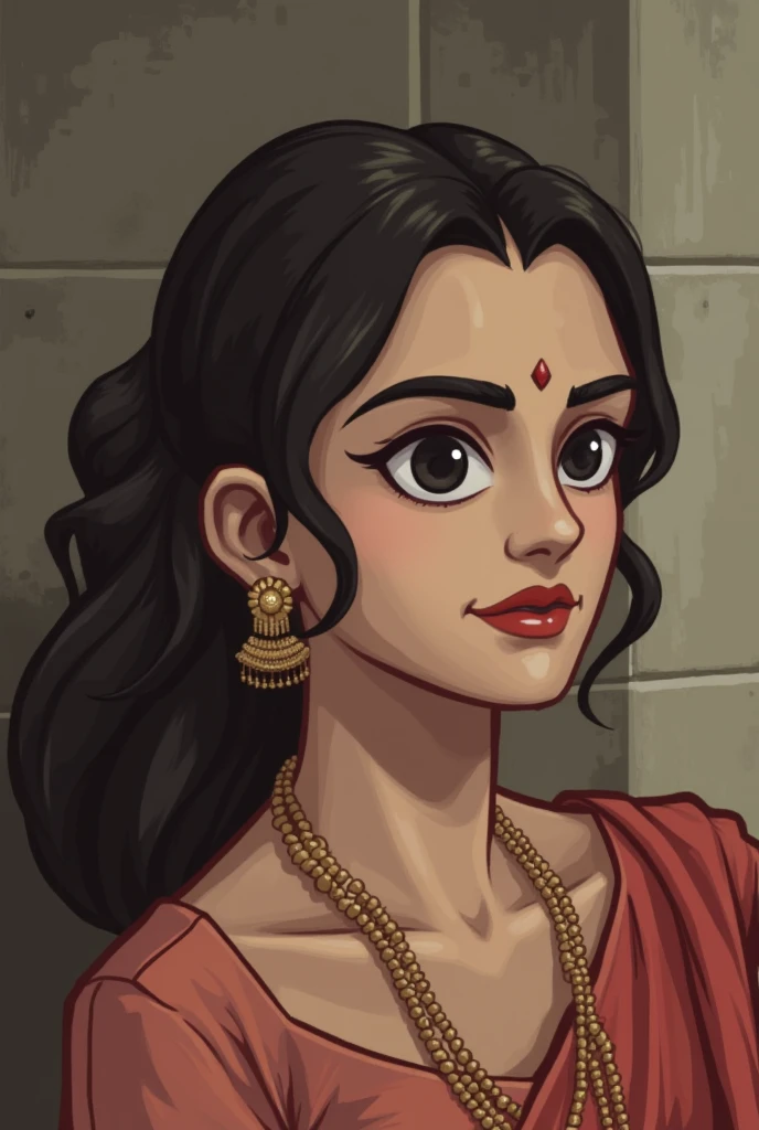 there are two women that are standing next to each other, inspired by T. K. Padmini, upper body avatar, digital art of an elegant, upper body 2d game avatar, portrait of modern darna, female with long black hair, inspired by reyna rochin, inspired by Lü Ji, stylized digital illustration, girl with black hair