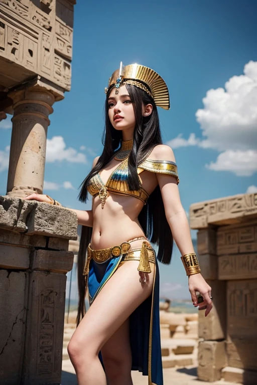 Ancient Egypt Woman Beautiful legs anatomically correct, Sexy