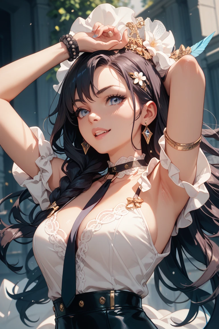 The best masterpiece ever、🌟Beauty, 3D 2 dimensions, rich, bionde, skirt, stockings, high heels, Star、(Highly detailed CG Unity 8K wallpaper),(masterpiece), (highest quality), (Super detailed), (best work),(best shadow), (sharp eyeliner, eye shadow, fine eye:1.1), (超High resolution,realistic,realistic),(8K,Raw photo),mature woman、sensual curves、huge breasts、thighs、bubble、Ass masterpiece, full body shot, Beautiful woman, enchanting smile, thick lips, plump lips, blush, looking at the viewer, provocative expression, Beautiful hairstyle, cleavage, Plump、curvy hips、attractive face、sexy dress、an inviting gaze、expression of emotions、(((erotic dress)))、gorgeous accessories 、Women with Big Breasts, golden hair, colored feather, metal ornaments, colored flowers, particle, light, (1 girl:1.3),(Fractal Art:1.1),(colorful:1.1)、(flowers:1.3),most detailed,(tangled:1.2), (dynamic pose), (abstract background:1.3), (shiny skin), (lots of colors :1.4), ,(earrings:1.4), (feather:1.4),masterpiece, highest quality, Super detailed, 30~40 years, full body shot, beautiful 、different hairstyles,gold headband,plump breasts,beautiful butt,greek clothing,Tulle covers the chest,perfect balance, Costume Details Details,marble,cinematic lighting, film grain, high detail, openwork decoration,(((Colorful high-end dresses)))、(((Anatomically correct body))) ,big breasts,cowboy shot, blush, (((1 girl))), perfect face, (((highest quality))), (Super detailed), detailed face and eye, (alone), High resolution、beautifuleye,(((sexy pose)))、(((Well-formed big breasts)))、((beautiful eye))、luxury、(((超High resolution)))、(((detailed description)))、(((Chubby body type)))、(((Body parts that correspond to anatomical structures)))、Beautiful long eyelashes、Balanced body type,The legs and arms are just the right size、Fishnet tights、glamorous、(((Clear white and black eye)))、lipstick、Sparkling、(Undistorted face, eye, body)、jewelry、gem、(Long and curled beautiful eyelashes)、(((Well-balanced beautiful breasts)))、(transpare