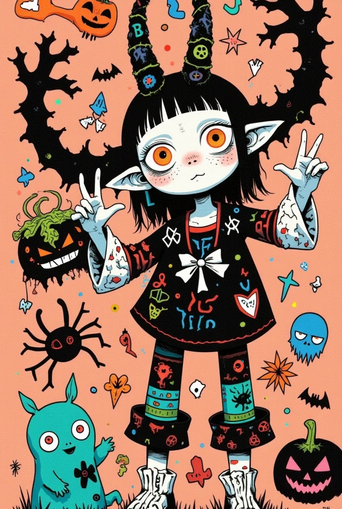 logo design, Keith Harlin ( Keith Harlin ) style: Halloween,funny illustration