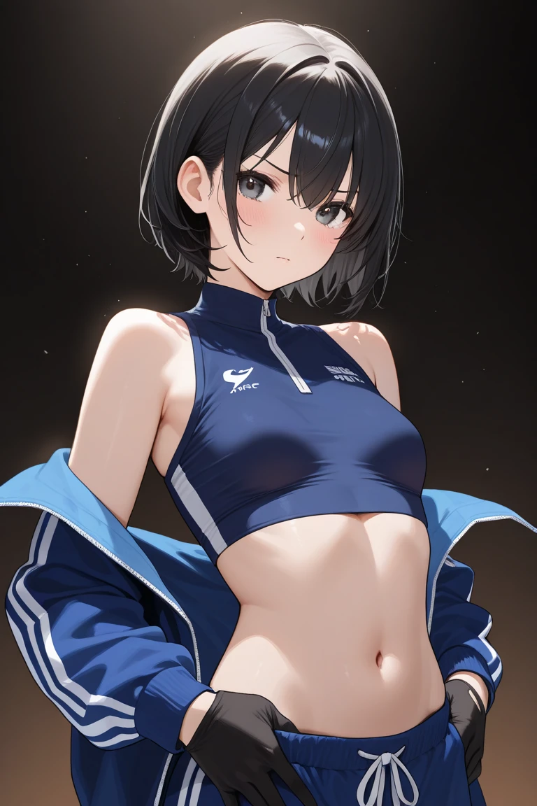 (((masterpiece))),(((High resolution)))、(((perfect face)))、(((Air Groove)))、15 years old, (((sexy sports wear))), Plump, top quality eyes, detailed texture, look at the camera, big tits, ((high resolution face))