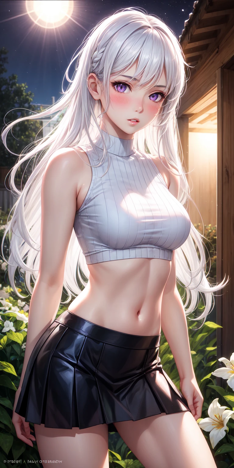 Cut Off Crop Top Under Boob