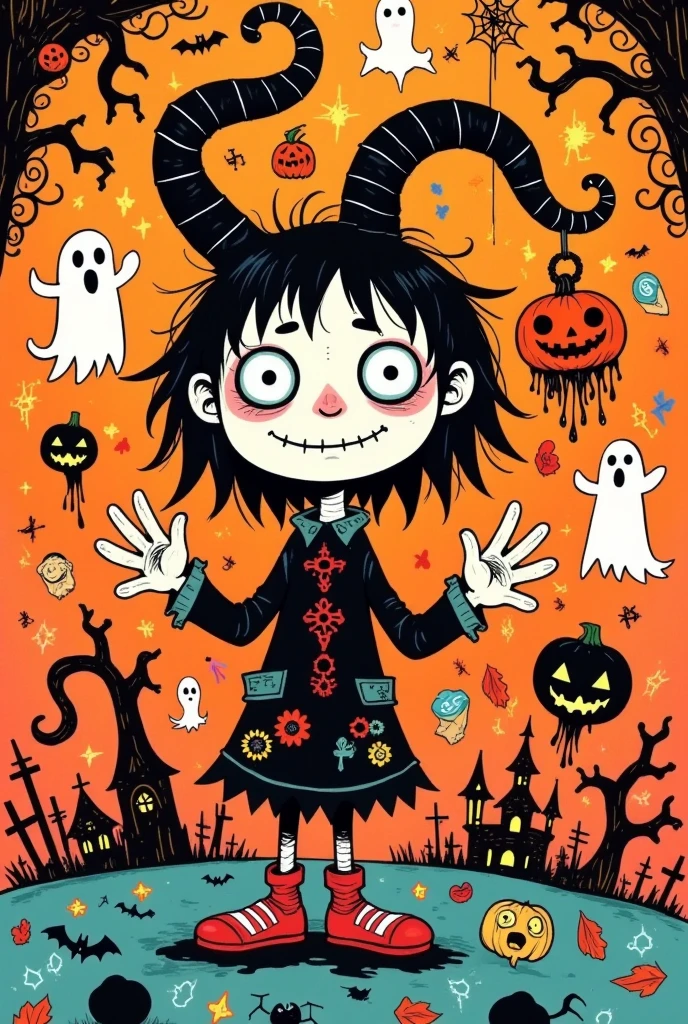 logo design, Keith Harlin ( Keith Harlin ) style: Halloween,funny illustration