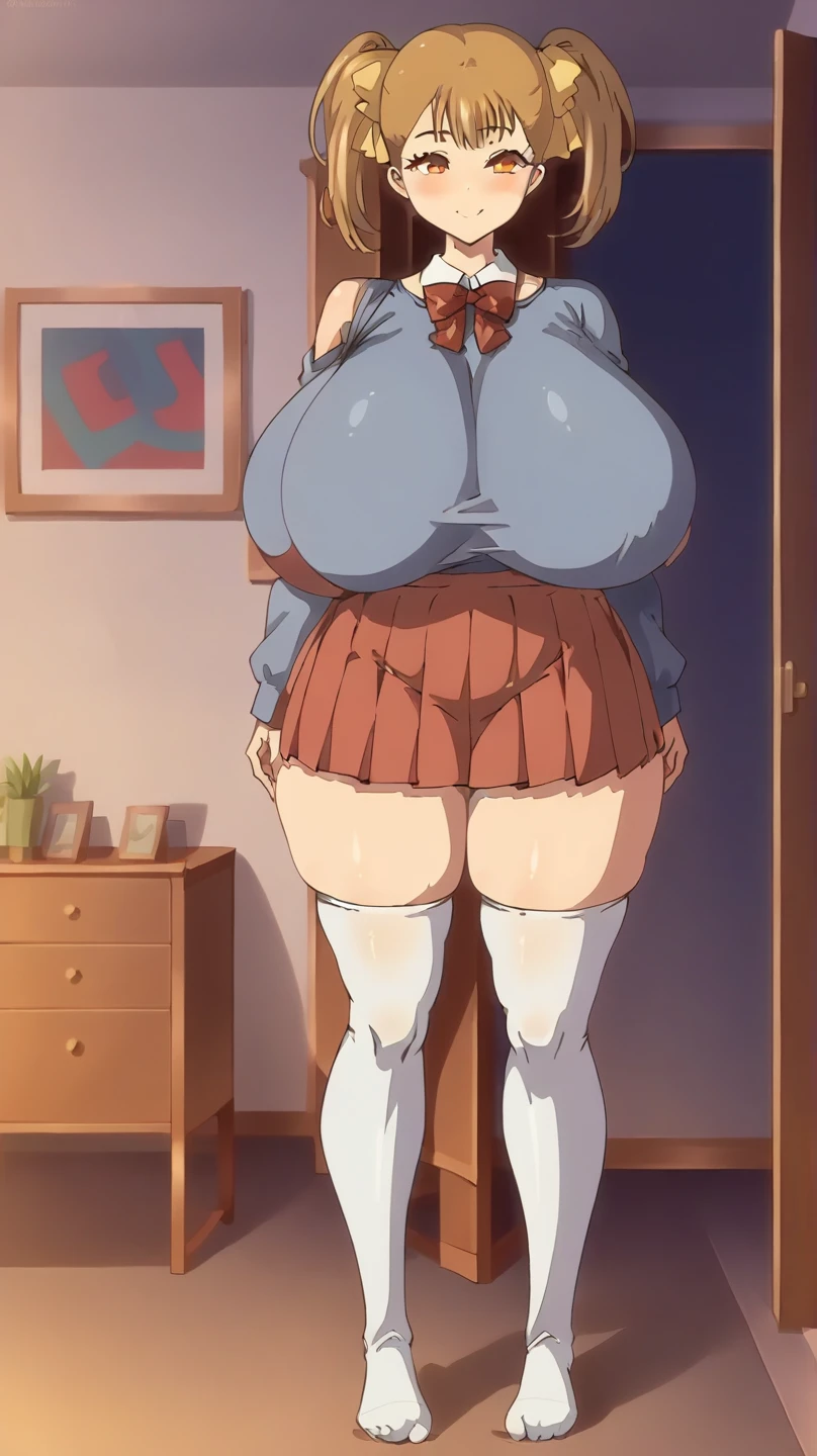 A girl wearing a white diaper, Big booty, Curvaceous loot, Brown Hair,Light brown eyes,Muscular!!,Blushed,Troubled expression,steam,Sweat,Steam coming from the body,She wears a white plastic diaper!!,Big Ass!!,pigtails,BIG Boned,