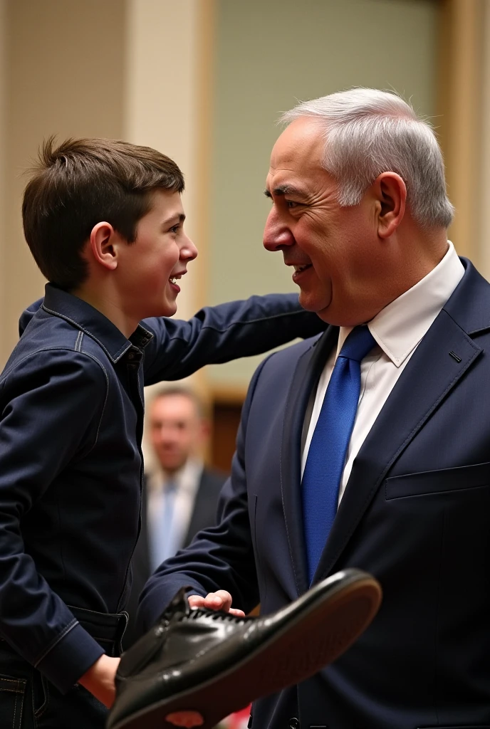 Netanyahu Steps on Palestinian Baby's Head, Baby Left in Blood in Al-Aqsa Mosque