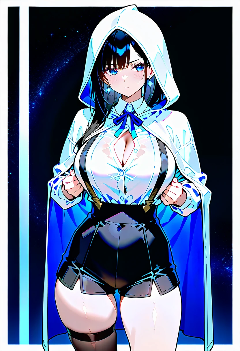 BREAK,
Professional Photography, (expressive eyes), (ice blue eyes), leopard girl, [golden skin], open mouth, black lipstick, ((snipped haircut)), (black hair), 
BREAK,  
((white bodycon dress)), ((((bondage harness over dress and around breast)))),
BREAK, 
colorful accessories,
BREAK,
thigh highs,
BREAK,
pvc heels,
BREAK, 
full body,