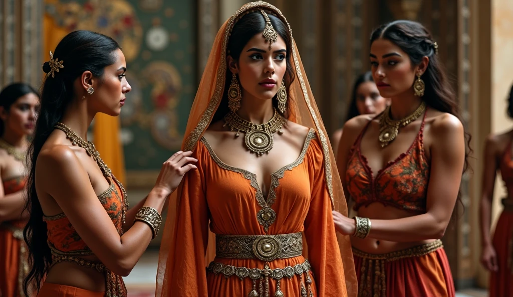 A humorous side-by-side comparison of Cleopatra’s legendary portrayal (gold, beauty, power) and her more realistic historical impact (a confused look, Rome taking over).Make it historical images looks