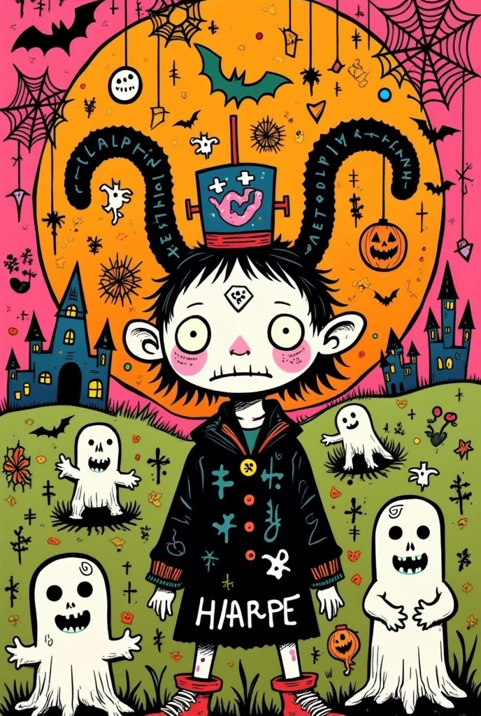 logo design, Keith Harlin ( Keith Harlin ) style: Halloween,funny illustration