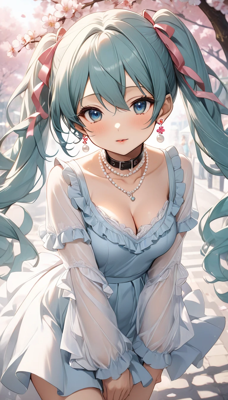 Busty Bulma in dress with great cleavage