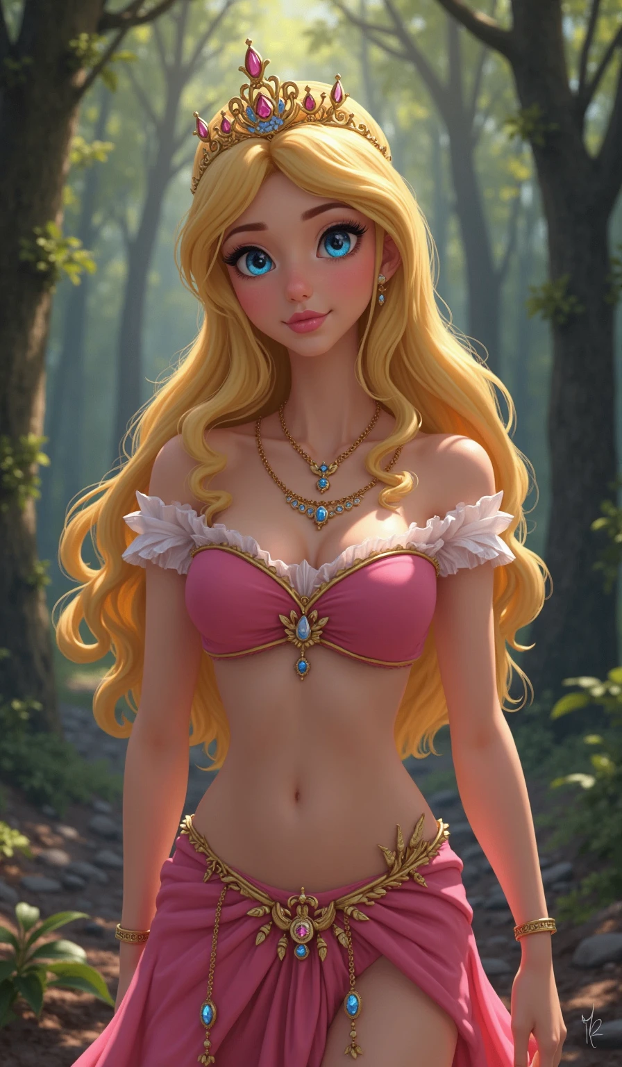 Rapunzel in a bikini