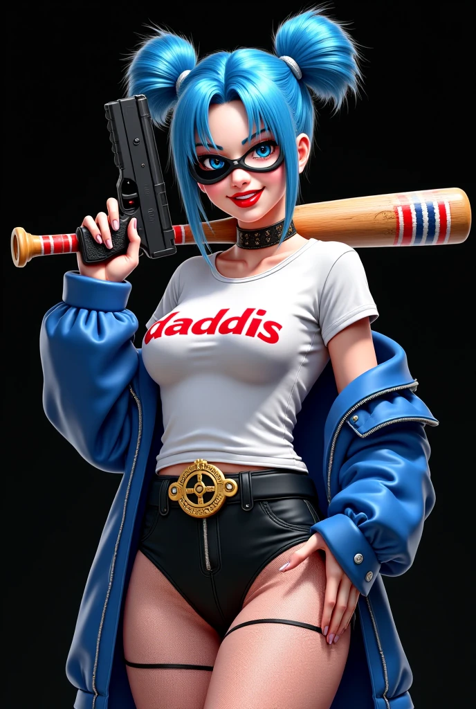 PictomancerFFXIV, 1girl, solo, short hair, open mouth, simple background, gloves, hat, white background, navel, jewelry, jacket, full body, purple hair, boots, midriff, belt, pants, fingerless gloves, necklace, paintbrush, paint drip, paint splash, paint splatter, masterpiece, best quality , official art ,