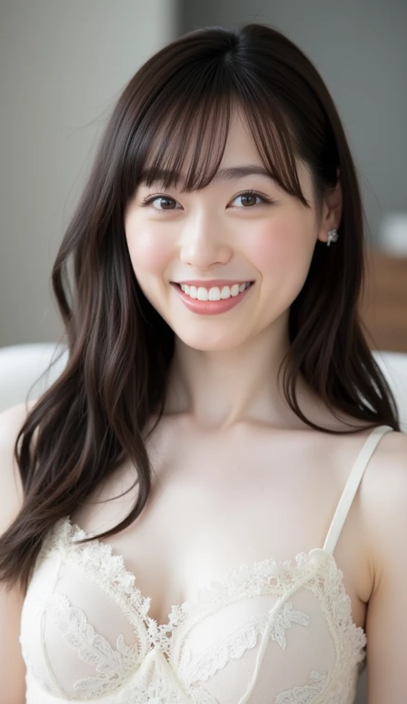 (8k、RAW Photos、Highest quality、masterpiece:1.2)、((night、moonlight、dim、smile、Very flat chest:1.3))、((naked、Nipples))、(Realistic、Realistic)、1 girl、((Thin lashes、Brown eyeedium Hair、smile:1.3))、((naked、hot spring、Relaxing after a bath))、cute