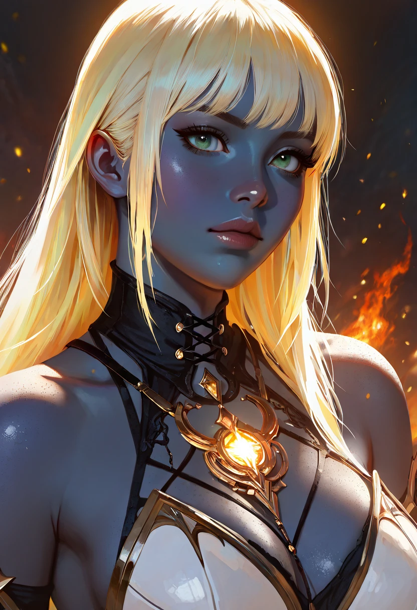 anime - style image of a Djinn with an etereal glow behind her, blonde anime Djinn with long etereal hair, seductive anime Djinn,  etereal body between the starts, beautiful alluring Djinn woman with etereal glow, anime Djinn with long hair, guweiz on artstation pixiv, guweiz on pixiv artstation, photorealistic anime Djinn render, beautiful anime Djinn, female Djinn character, beautiful anime Djinn, etereal glowing body