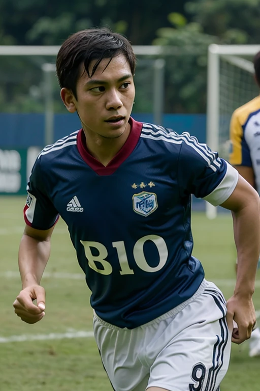 A Anemi play game in football jersey with name lunatic Boy 