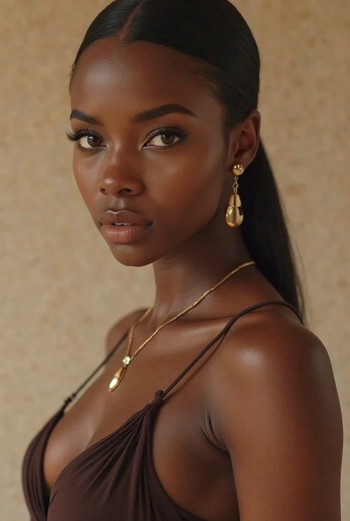 ebony love nude golden bronze skin tone sexy beautiful gorgeous hoop earrings