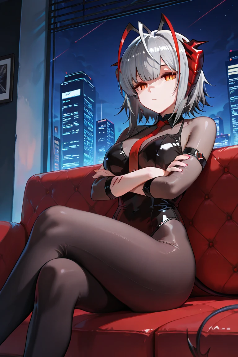 Jellotopaz, hair ornaments , (())), Red High Heels, )), ((Big Breasts)), ((Big Ass)), Sitting, Crossed legs, Big thighs、Knee-high socks、Long gloves、garter belt、Sexy、sexy、Estrus、Enchanting、Sweat、vapor