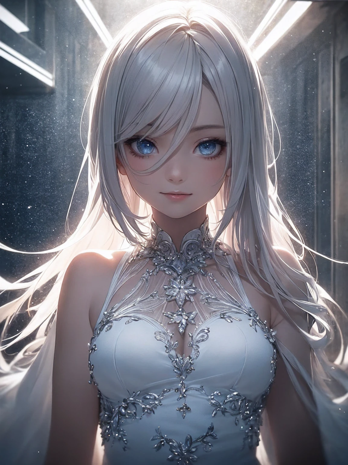 ((photorealistic)), HDR, ((cinematic still shot)), cinematic photography, hyperrealistic, extremely detailed, intricate details, masterpiece, best quality, original, dynamic posture, dynamic angle
<lora:wonderacute:0.8>, umamusume, 1girl, animal_ears, hair_ornament, blue eyes,
