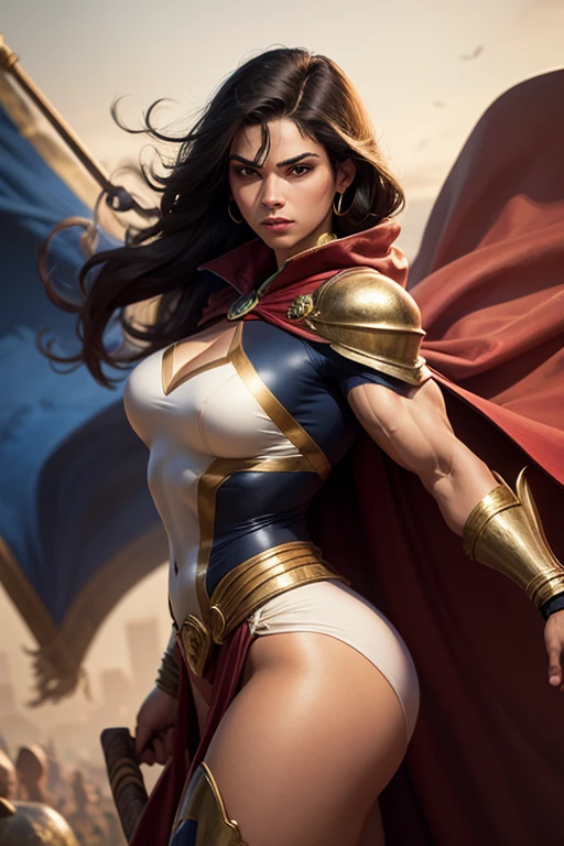 Arte inspirada John Buscema,(master part, Premiado, best quality:1.3), (cor plana:1.3),(colorido:1.3),Olhando para o Viewer,1girl,((sozinho)),Floating in the colorful water,(2D:1.3), perfect lighting, sombreamento perfeito, (Realistic:1.2), (adulto maduro:1.27), (dynamic pose), circunstanciado, intrincado, Beautiful, lindo deslumbrante, cinemactic, epics, (fotorrealista:1.5), Super-homem,art direction John Buscema