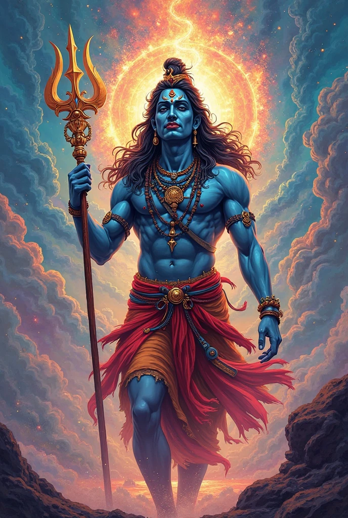 create a Mahadev 3d image with raksha bandhan